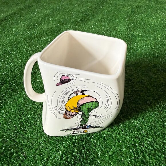 The Results of Over Swing Bad Golfer Example Twisted Coffee Mug 1991 Vintage - Picture 7 of 10